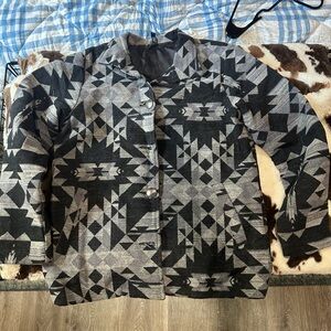 Western Jacket in Black and Gray